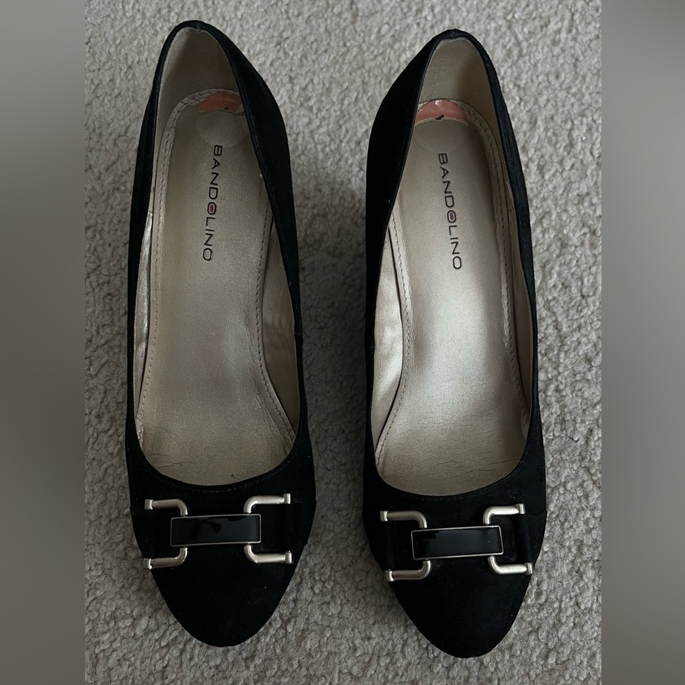 Bandolino Black Women’s Wedge Heels, Size 7